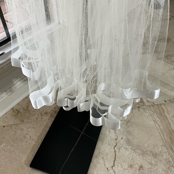 Excellent Emil Bole Formal Tulle Slip w/ Satin Ribbon / Bow M - L. ⚠️Firm Price - Picture 3 of 5